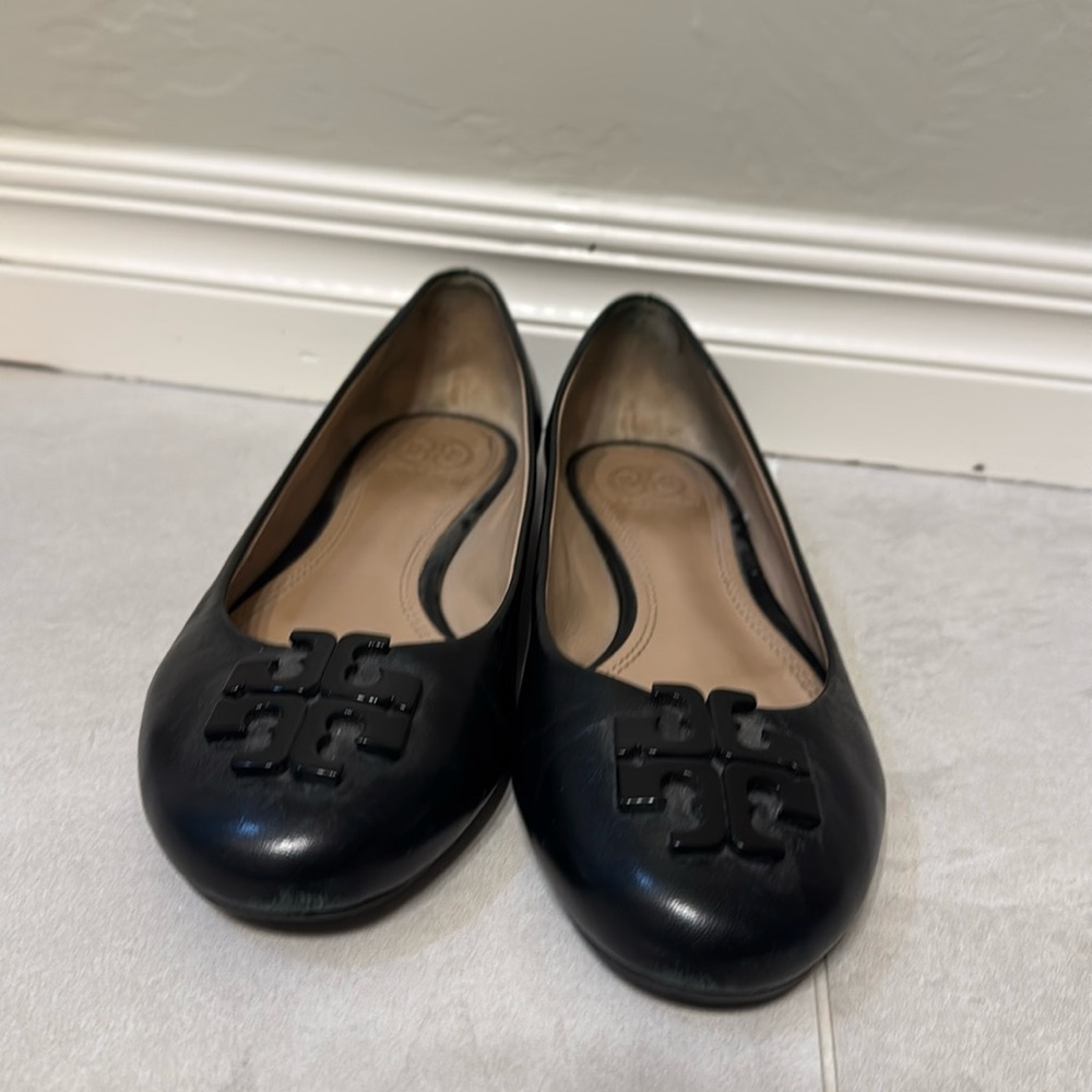 Tory Burch Black Ballet Flats